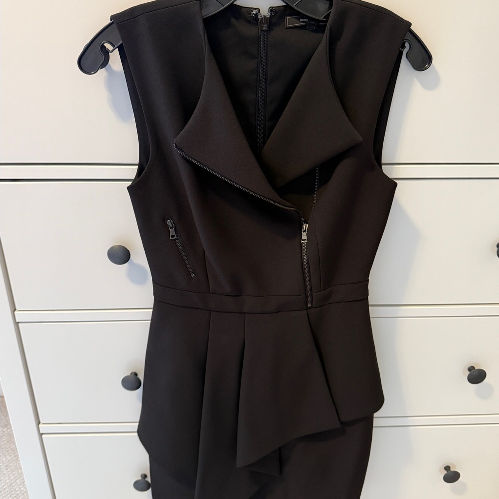 BCBGMaxAzria Black Asymmetrical Dress
